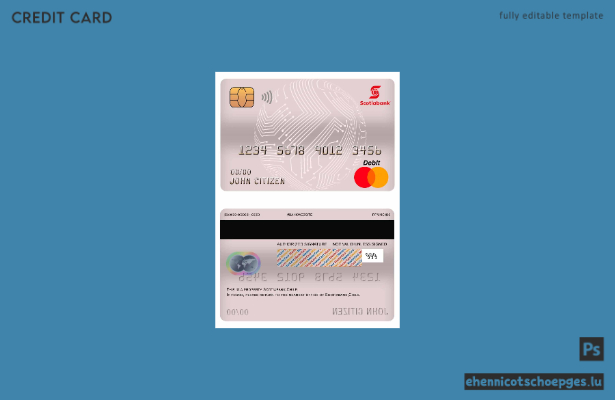 Beispielvorschau der Scotiabank Mastercard für Chile